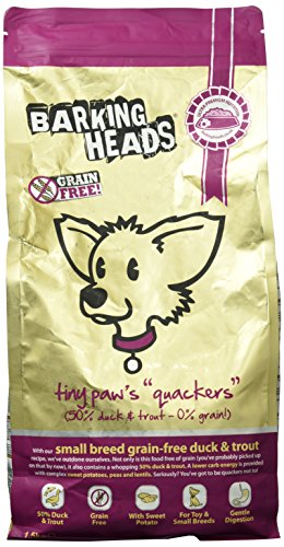 Barking Heads TPQ1 Hundefutter Tiny Paws Quackers Grain Free, 1.5 Kg von Barking Heads