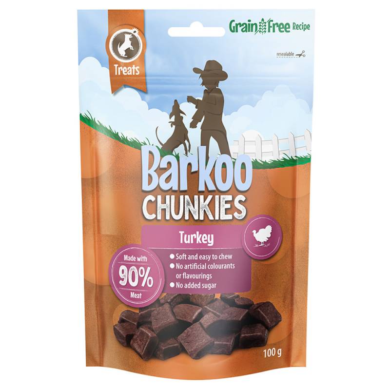 Barkoo Chunkies Meat Cubes 100 g - Sparpaket: 6 x 100 g Huhn von Barkoo