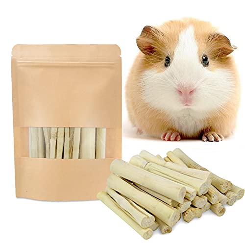 Barley Ears 300g Süße Bambus-Sticks Kaninchen Gerbil Hamster Kauspielzeug Haustier Guinea Ratte Gerbil Kleintiere Kauspielzeug für Zähne Kaninchen Lange von Barley Ears