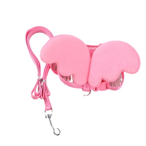 BaronHong Pet Cole Duck-Geschirr für draußen, verstellbares Trainings-Zugseil für Hühner, Gänse und Hühner (pink, M) von BaronHong