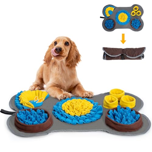 Barpor 38x58cm Schnüffelmatte für Hunde: Intelligenzspielzeug Haustier - Schleckmatte Hund - Das Interaktives Hundespielzeug ist rutschfest Robust und Waschbar von Barpor