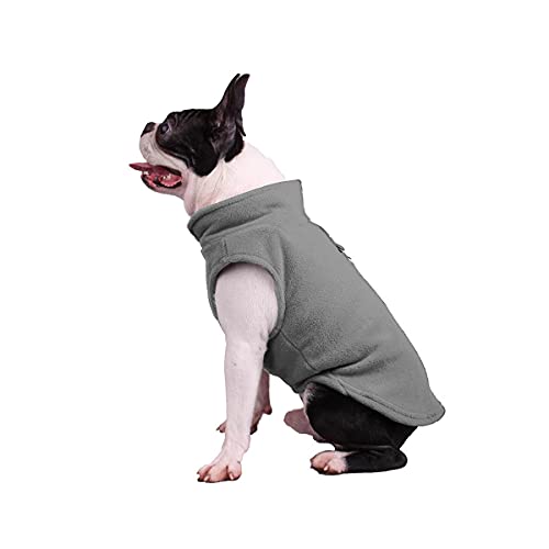 Barrageon Haustier Strickwaren Winter Weste Hunde Warme Pullover Welpe Mantel Jacke Overall Katze Kleidung Weiche Klein Mittel (Grau-S) von Barrageon