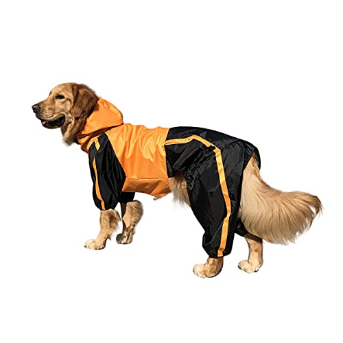 Barragoon Haustier Jacke Katze Wintermantel Warme Weste Hunde Pullover Overall Welpen Kleidung Licht Weiche Süß Klein Mittel (Orange-L-M) von Barrageon