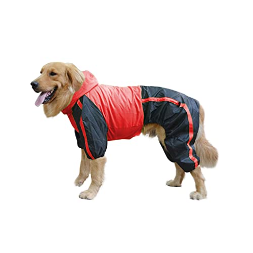 Barragoon Haustier Jacke Katze Wintermantel Warme Weste Hunde Pullover Overall Welpen Kleidung Licht Weiche Süß Klein Mittel (Rot-L-L) von Barrageon