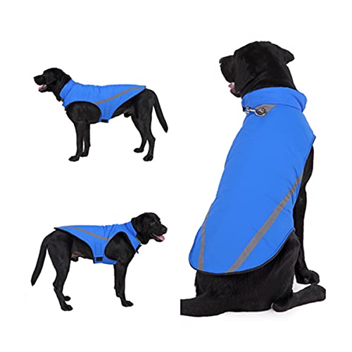 Barragoon Haustier Warme Weste Hunde Wintermantel Pullover Overall Welpen Jacke Katze Kleidung Licht Weiche Süß Klein Mittel (Blau-L) von Barrageon