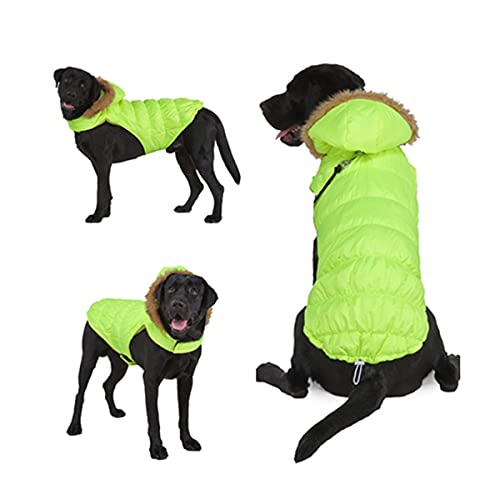 Barragoon Haustier Warme Weste Hunde Wintermantel Pullover Overall Welpen Jacke Katze Kleidung Licht Weiche Süß Klein Mittel (Grün-S) von Barrageon