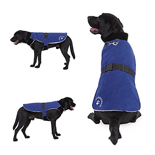 Barragoon Haustier Warme Weste Hunde Wintermantel Pullover Overall Welpen Jacke Katze Kleidung Licht Weiche Süß Klein Mittel (Marine Blau-M) von Barrageon