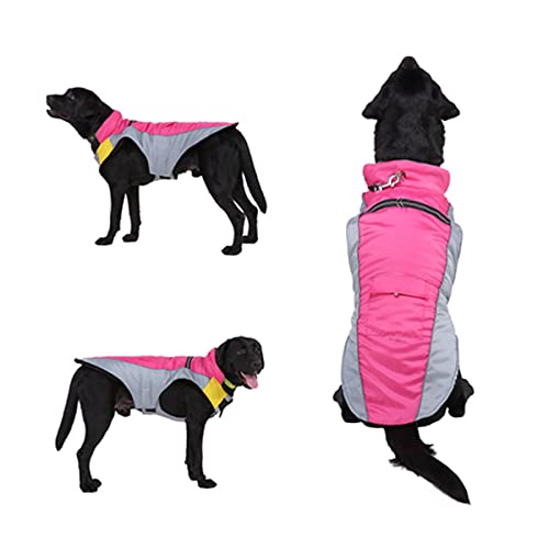 Barragoon Haustier Warme Weste Hunde Wintermantel Pullover Overall Welpen Jacke Katze Kleidung Licht Weiche Süß Klein Mittel (Rosen Rot-L) von Barrageon