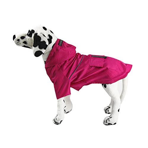 Barragoon Haustier Wintermantel Hunde Pullover Warme Weste Overall Welpen Jacke Katze Licht Weiche Süß Klein Mittel Kleidung (Rosen Rot-L) von Barrageon