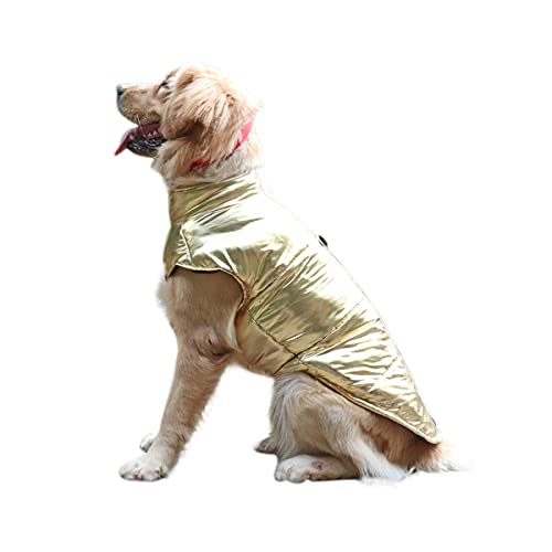 Barragoon Haustier Wintermantel Warme Weste Hunde Pullover Jacke Katze Overall Welpen Kleidung Licht Weiche Süß Klein Mittel (Gold-XL) von Barrageon