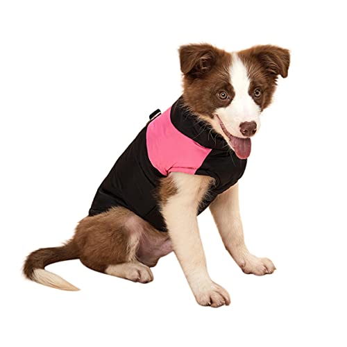 Barragoon Haustier Wintermantel Warme Weste Overall Welpen Jacke Katze Kleidung Licht Weiche Süß Klein Mittel Hunde Pullover (Rosa-4XL) von Barrageon