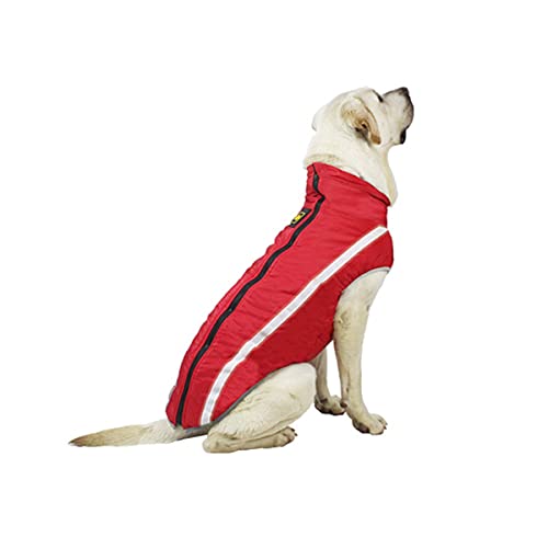 Barragoon Warme Weste Haustier Wintermantel Hunde Pullover Overall Welpen Jacke Katze Kleidung Licht Weiche Süß Klein Mittel (Rot-3XL) von Barrageon