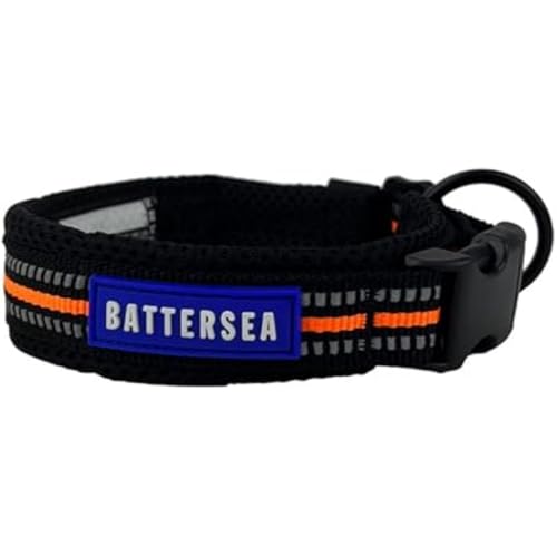 Battersea Hundehalsband, reflektierend, Orange, L von Battersea Dogs And Cats