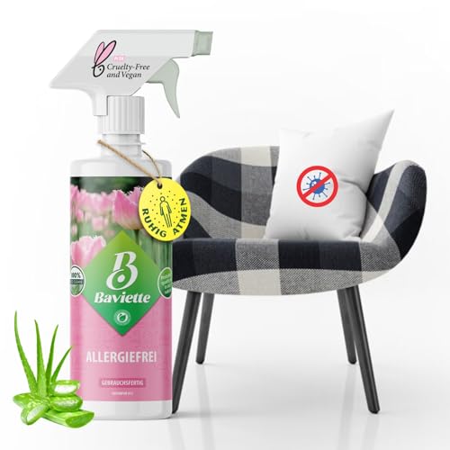 Baviette Katzenpflege-Set: Effektive biologische Pflege mit Mikroorganismen, Innovativer Spray für allergenfreies Wohnen, Staubmilben- und Allergene-Entferner (Allergiefrei 500ml) von Baviette