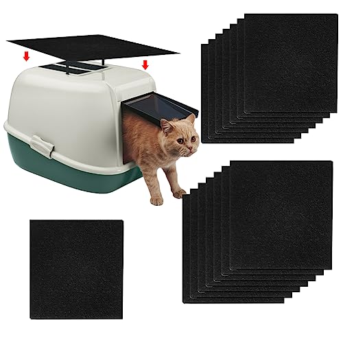 Kohlefaser Ersatz Katzenstreufilter,Ersatzfilter für Katzentoilette Katzenstreu Filter,Ersatzfilter für Katzentoilette,Kohlefilter für Katzentoilette,Aktivkohlefilter Katzenstreu,16pcs von Bavooty