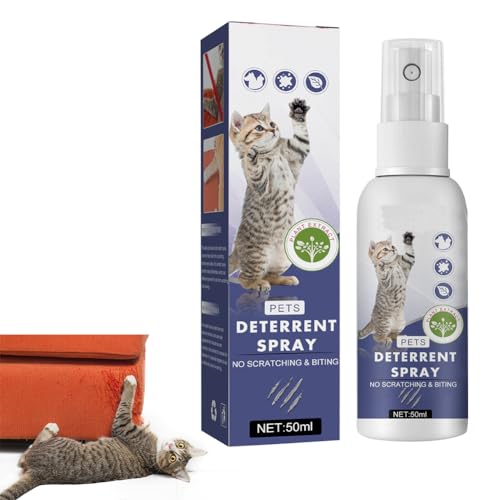 Kratzfestes Spray,Anti Kratz Spray Für Katzen,Pets Deterrent Spray,Kratzfestes Spray Für Katzen,Katzenabwehrspray,Natürlich Effektiv Hundeabwehrspray,Für Möbel,Böden,Schützt Ihr Zuhause,50ml von Bavooty