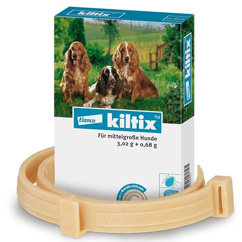 Kiltix Zecken- und Flohhalsband für mittelgroße, aktive Hunde von Kiltix