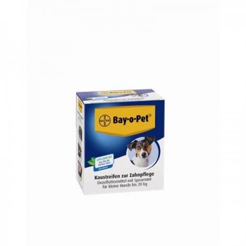 Bay·o·Pet Zahnpflege Kaustreifen Spearmint kleiner Hund 140g, Hundesnack, Kauknochen von Bayer