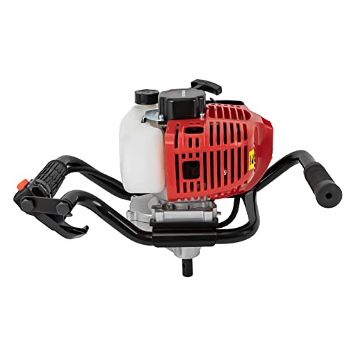 52cc Erdbohrer Gartenbohrer Benzin 2-takt Benzin Motor Pfahlbohrer Gasbetriebener Erdbohrgerät Ohne Bohrer 1.8Kw Professional Akku-Erdbohrer von Bazargame