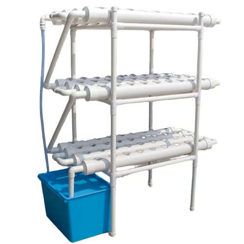 Bazargame Hydroponic System Grow Kit PVC Hydroponic Pipe 3 Layer 108 Standorte Hydrokultur Anzuchtsystem Erdlose Pflanzenanbau Systeme Pflanzausrüstung Mit Wasserpumpe von Bazargame