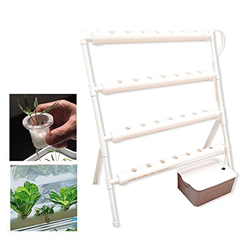 Bazargame Hydroponisches Anzuchtsystem 36 Löcher Indoor Hydroponic Grow Kit Garten Hydrokultur Pflanzen Bewässerung System Bodenloser Anbaurahmen von Bazargame