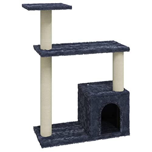 Baziroo Kratzbaum mit Sisal-KratzSäulen 54x22x70 cm Dunkelgrau Sachen für Katzen Cat Toy Kratzmöbel Cat Scratching Post Katze Scratcher Katzenzubehör Indoor Cat Furniture Katzenkratzmöbel von Baziroo