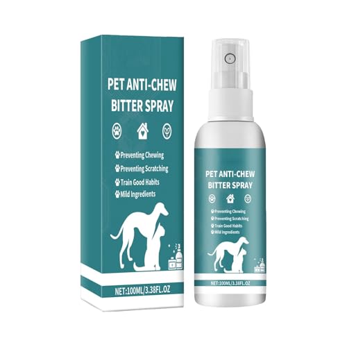 Anti-Biss-Spray Für Hunde – 100 Ml Haustier-Trainingsspray | 100 Ml Anti-Kau-Bitter-Spray | Haustier-Trainingsspray Für Hunde Und Katzen Für Den Innen- Und Außenbereich, Hundetraining Und Verhaltenshi von Bbbabeslk