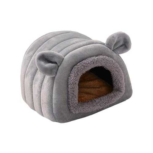 Bbbabeslk Hamster-Höhlennest – Hamster-Winter-Warmhausbett | Hamsterhaus Schlafbettnest | Hamsterbett Haustier Winterhaus Warmes Nest, kleines Haustierhausbett für Papageien Igel Hamster von Bbbabeslk