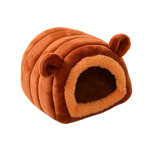 Bbbabeslk Hamster-Höhlennest – Hamster-Winter-Warmhausbett | Hamsterhaus Schlafbettnest | Hamsterbett Haustier Winterhaus Warmes Nest, kleines Haustierhausbett für Papageien Igel Hamster von Bbbabeslk