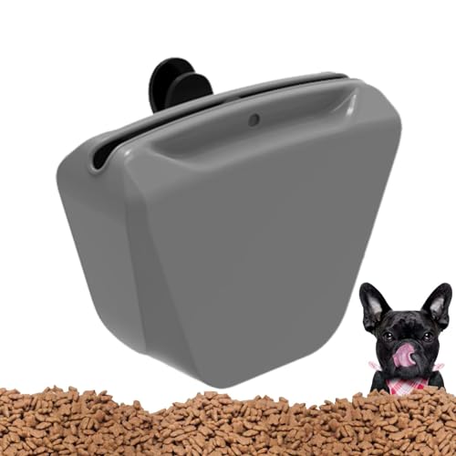 Bbbabeslk Hundesnack-Tasche – Silikon-Leckerli-Tasche für Hundetraining, Leckerli-Tasche, Reisetasche, tragbarer Silikon-Leckerli-Halter für Hunde mit Haustier-Trainings-Clicker, einfacher Zugang zu von Bbbabeslk