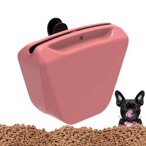 Bbbabeslk Leckerli-Tasche zum Anklippen, Silikon, für Hundetraining, tragbare Reisetasche mit Klicker für Hunde und Katzen von Bbbabeslk