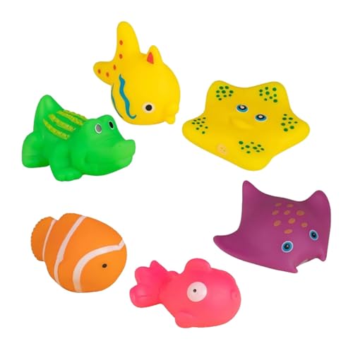 Bbbabeslk Schwimmbad-Katzenspielzeug – Interaktives Fisch-Katzenspielzeug für Wasser | 6 Katzenpool-Spielzeuge, Katzenpool-Spielzeug, Kätzchen-Pool-Wasser-Quietschspielzeug, Katzen-Schwimmbad, von Bbbabeslk