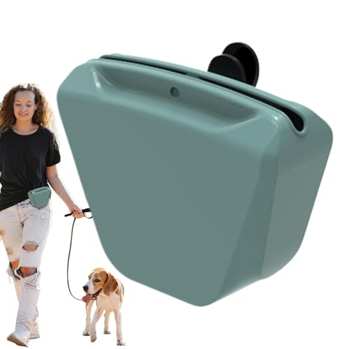 Bbbabeslk Silikon-Leckerli-Tasche für Hunde | Silikon-Leckerli-Tasche, Welpentraining, Leckerli-Tasche, Reise-Spaziergänge, tragbarer Silikon-Leckerli-Halter für Hunde mit Haustier-Trainings-Clicker, von Bbbabeslk