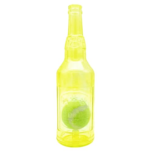 Crunchnplay Wasserflasche Spielzeug für Hunde, Kauspielzeug für kleine Hunde, quietschendes Kauspielzeug, Haustierbedarf, Flasche mit Ball, Hundespielzeug, Wasserflasche Cruncher für kleine, von Bbbabeslk