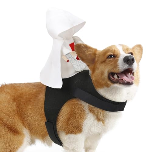 Katzenritter-Kostüm – Kreuzritter-Kostüm, lustiges Hundekostüm, Halloween-Cosplay-Outfit, Haustierkostüm, Hundebekleidung für kleine, mittelgroße und große Hunde von Bbbabeslk