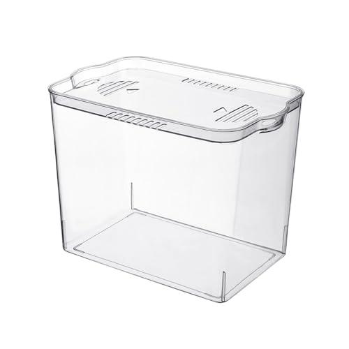 Kleines Aquarium, stapelbarer, transparenter Würfelbehälter, kleines Fischglas für temporären Raum, Desktop-Aquarium für Schildkröten, Krabben, Garnelen von Bbbabeslk