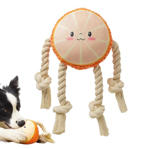 Plüsch-Hundespielzeug mit Quietscher, Beißspielzeug für Welpen - Plüschtier für mittelgroße Hunde,Plüsch-Quietschspielzeug für mittelgroße Hunde, niedliches Obst-Design, Schleifspielzeug für Hunde von Bbbabeslk