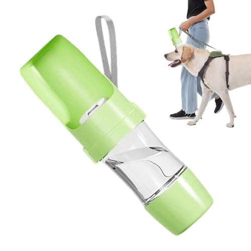 Reise-Wasserflasche für Hunde, 2-in-1, Outdoor-Haustier-Wasserflasche, großes Fassungsvermögen, Reisezubehör, tragbar für kleine Hunde, Lebensmittelqualität, auslaufsicheres Design zum Trinken und von Bbbabeslk