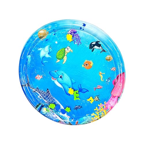 Sensorische Wasserspielmatte - Aufblasbares Wasserpad | PVC-Spielmatte für Haustiere im Freien | Faltbare Design-Wasserklopfmatte, verdickte sensorische Wasserspielmatte für Katzen, Bauchzeit-Wasserma von Bbbabeslk