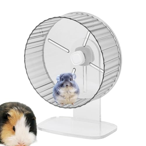 Silent Hamster Laufräder,Hamster Silent Wheel | Leises Spin-Acryl-Hamsterlaufrad - Superleiser Igel, Acryl-Silent-Spin mit höhenverstellbarem Ständer für Hamster, Rennmäuse, Mäuse von Bbbabeslk