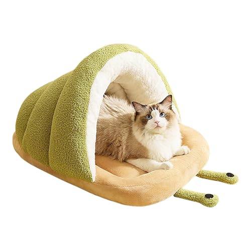 Slipper-Katzenbett – gemütliches Schnecken-Slipper-Hundehaus | Kuschelhöhle zum Verstecken von Haustieren | Niedliches weiches Katzenschlafhaus, Kuschelhöhle zum Verstecken von Haustieren, kreatives B von Bbbabeslk