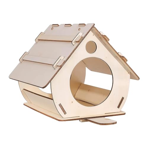 Vogelhaus Vogelnest Brutkasten Holz Vogelhaus Outdoor Vogelkäfig Haus Hängende Vogelhaus Futterspender Outdoor Vogelhäuser Vogelkäfig Haus für Papageien Hinterhöfe Gärten Kolibri Feeder von Bbbabeslk