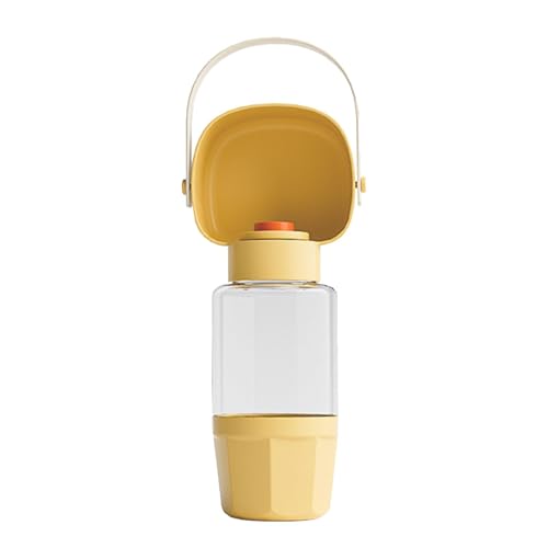 Wasserflasche für Hunde – Outdoor-Wasserflaschen für Hunde | Outdoor-Futtertrinkflasche Haustier 2-in-1 | Auslaufsicherer Reise-Tierfutterspender, tragbare Futterspender für Spaziergänge, Picknicks von Bbbabeslk