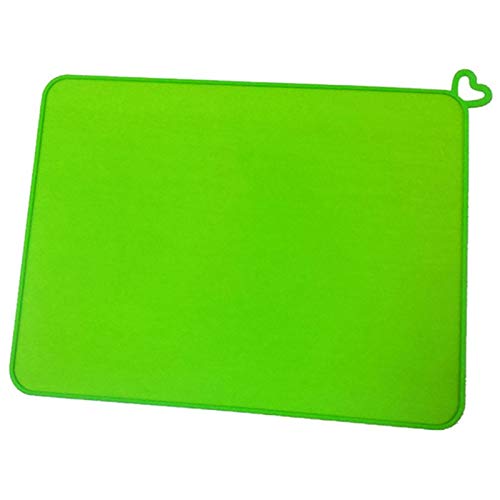 Bcowtte Silikon Pet Feeding Mat Puppy Futter Wasser Trinkmatte für Hund Dish Bowl Fütterung Platzdeckchen Pet Supplies Grün von Bcowtte