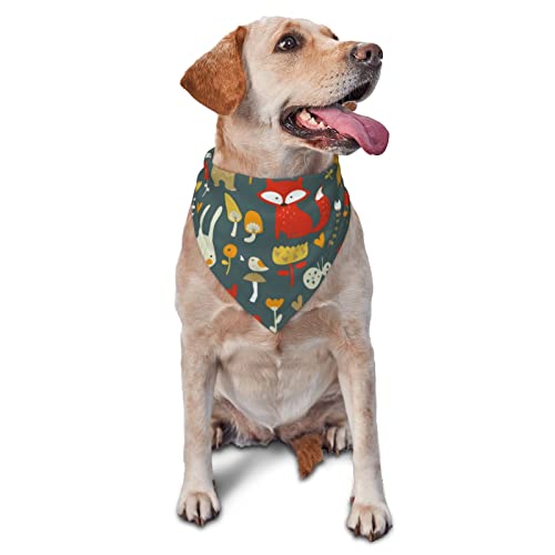 Cowboy-Hundehalstuch, Dreieckstuch aus Flanell, dicke Baumwolle, Bandana für kleine, mittelgroße und große Hunde und Katzen von BdgWKseH