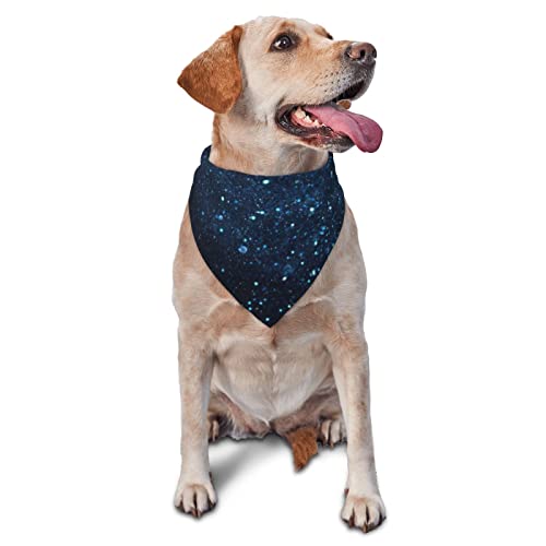 Hundehalstuch, Dreieckstuch, Flanell, dicke Baumwolle, Bandana für kleine, mittelgroße und große Hunde und Katzen, Blau von BdgWKseH