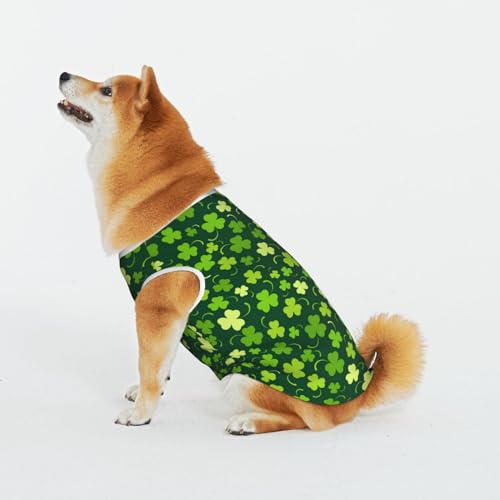 St Patrick's Day3 Hundehalstuch, niedlich, weiche Baumwolle, für Welpen, Katzen, waschbar, tägliches Taschentuch, bequemes Geschenk, verstellbares Zubehör, Größe L von BdgWKseH