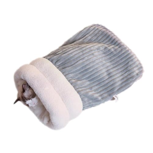 Bduttlefish Warmer Winterschlafsack, weiches Plüschbett, bequemes Haustierbett für S-Nest, Kätzchen, P9l4 Hunde, kleines Zubehör von Bduttlefish