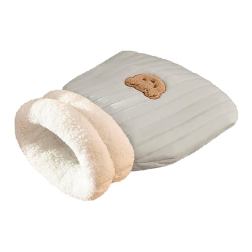 Bequemer Schlafsack, weiches Bett, warm, geschlossenes Bett, lustiger Tunnel, Haustier, L4E2, 2,5–7 kg, für Katzen, Haustier, schönes Nest von Bduttlefish