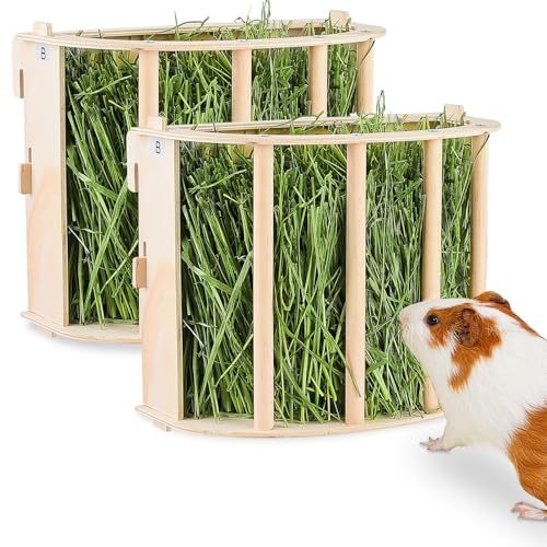 BeBeJoJo Heuraufe aus Holz Heuraufe Kaninchen Heu Futterspender für Käfig Futterstation für Hasen Meerschweinchen Chinchilla BeBeJoJo Heuraufe aus Holz Heuraufe Kaninchen Heu Futterspender für Käfig Futterstation für Hasen Meerschweinchen Chinchilla von BeBeJoJo